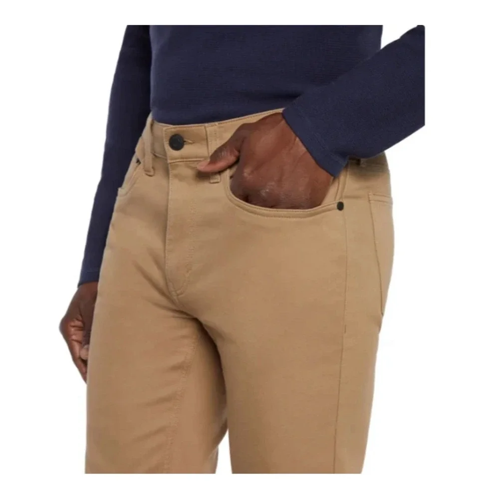 Banana Republic Mens Stretch 5‎ Pocket Pant Cotton Spandex Dark Tan 40x30(27)